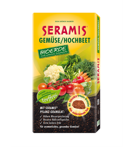 Seramis Gemüse / Hochbeet Bioerde ohne Torf 40 l